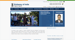 Desktop Screenshot of indianembassyalgiers.org
